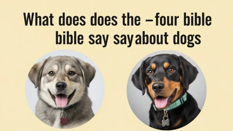 what does the bible say about dogs