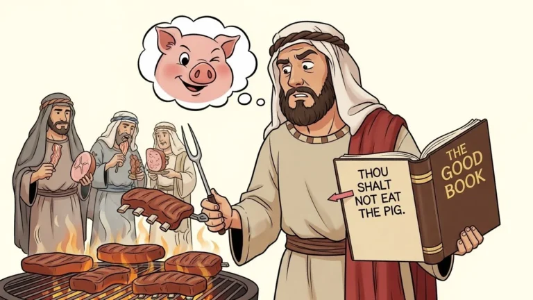 what does the bible say about eating pork