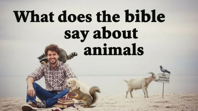 what does the bible say about animals