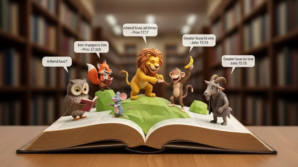 what does the bible say about friends