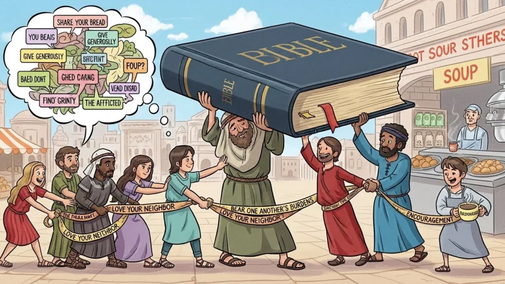 what does the bible say about helping others