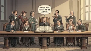 what does the bible say about judging