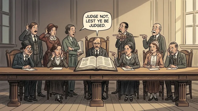 what does the bible say about judging